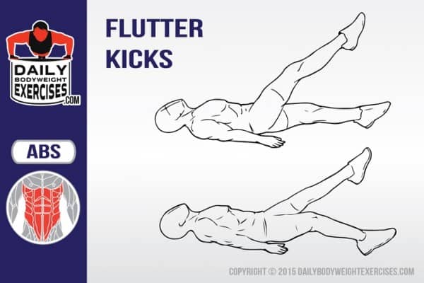 how to do flutter kicks