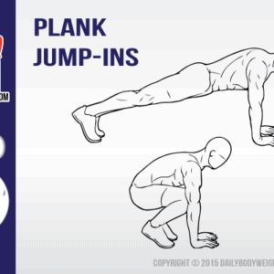 Best Bodyweight Exercises: Plank Jump-Ins