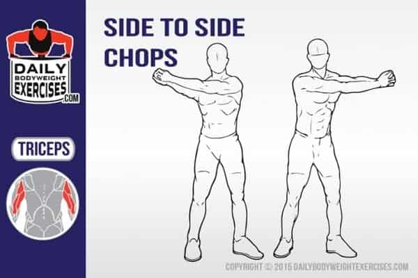 how to perform the side to side chop