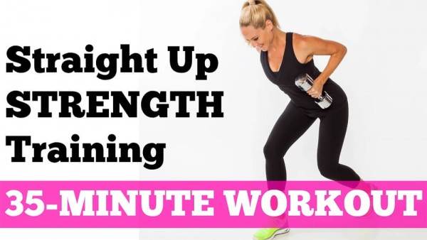 Full Exercise Video for Fat Burning Workout | 35-Minute Straight Up Strength Training