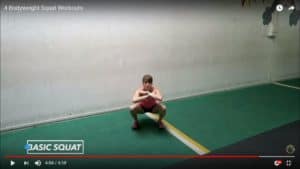 bodyweight squat workout: basic squat
