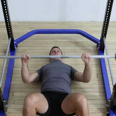 Single-Arm Standing Split-Stance Cable Press