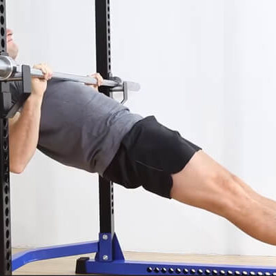 Inverted Row With Feet Elevated