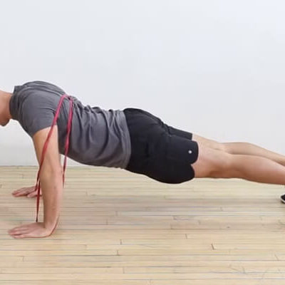 Band-Resisted Scapular Pushup