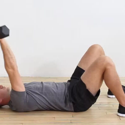 Single-Arm Lying Dumbbell Triceps Extension